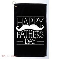 Happy Father's Day Mustache Gift Golf Towel thumb 0