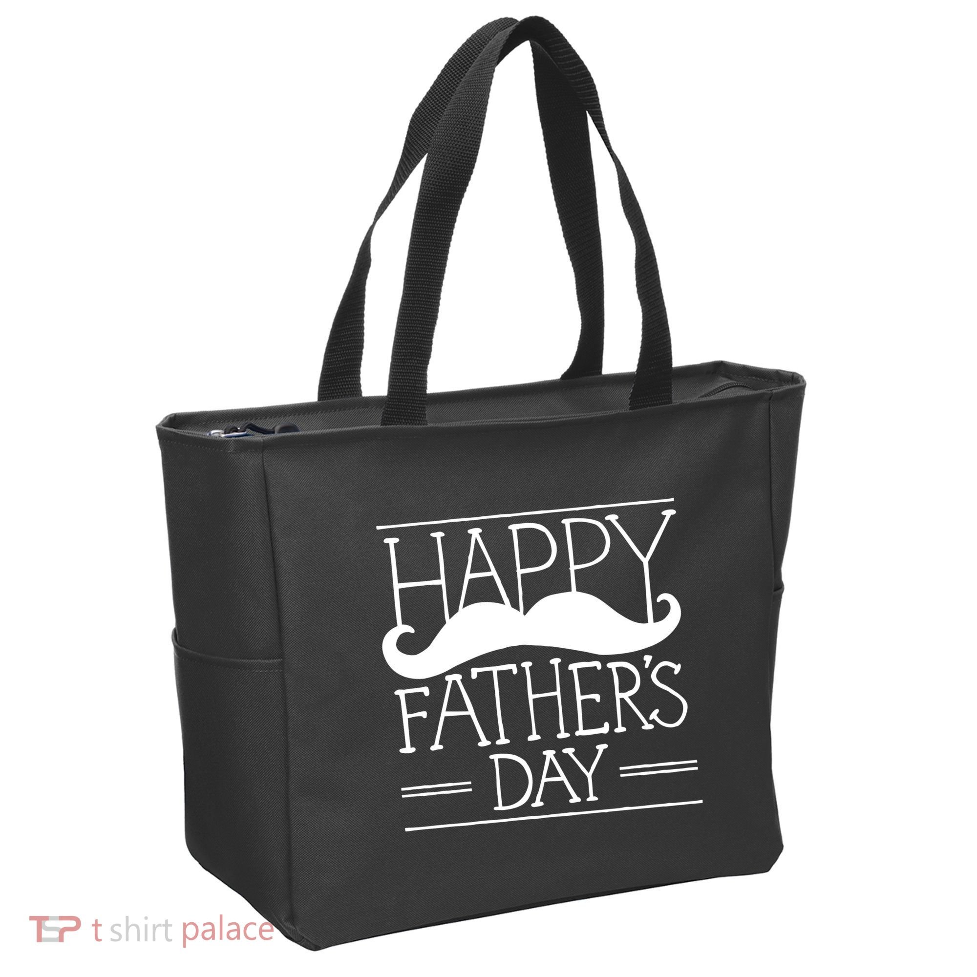 Happy Father's Day Mustache Gift Tote Bag