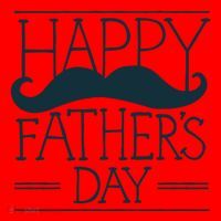 Happy Father's Day Mustache Gift Santa Hat thumb 1