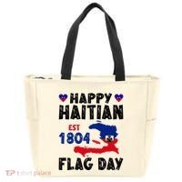 Haiti Flag Day Haitian Map Flag Celebration Tote Bag thumb 0