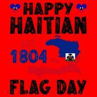 Haiti Flag Day Haitian Map Flag Celebration Santa Hat thumb 1