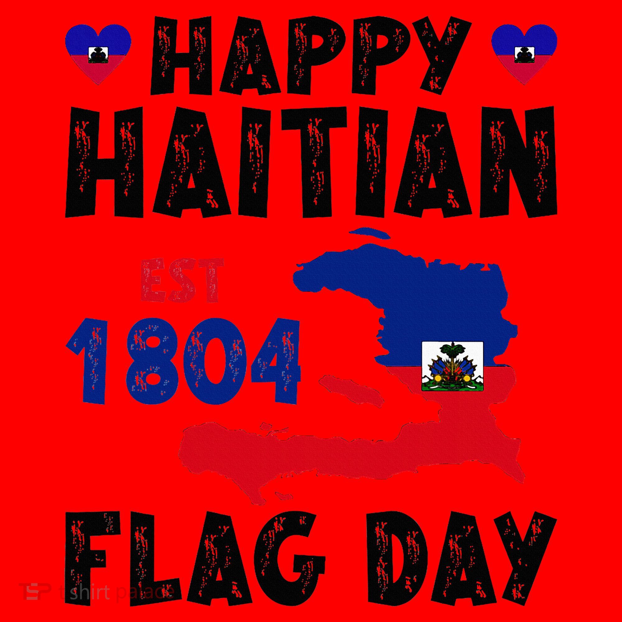 Haiti Flag Day Haitian Map Flag Celebration Santa Hat