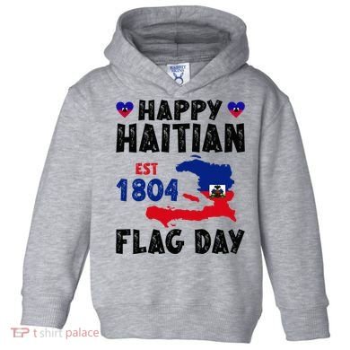 Haiti Flag Day Haitian Map Flag Celebration Toddler Hoodie