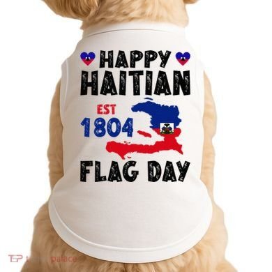 Haiti Flag Day Haitian Map Flag Celebration Doggie Tank