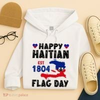 Haiti Flag Day Haitian Map Flag Celebration Hoodie thumb 4