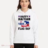 Haiti Flag Day Haitian Map Flag Celebration Hoodie thumb 5