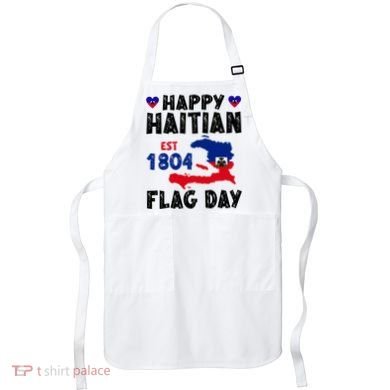 Haiti Flag Day Haitian Map Flag Celebration Apron