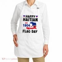 Haiti Flag Day Haitian Map Flag Celebration Apron thumb 2