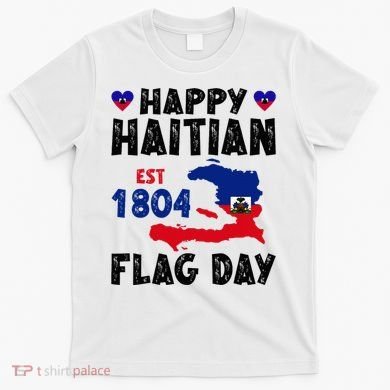 Haiti Flag Day Haitian Map Flag Celebration T-Shirt