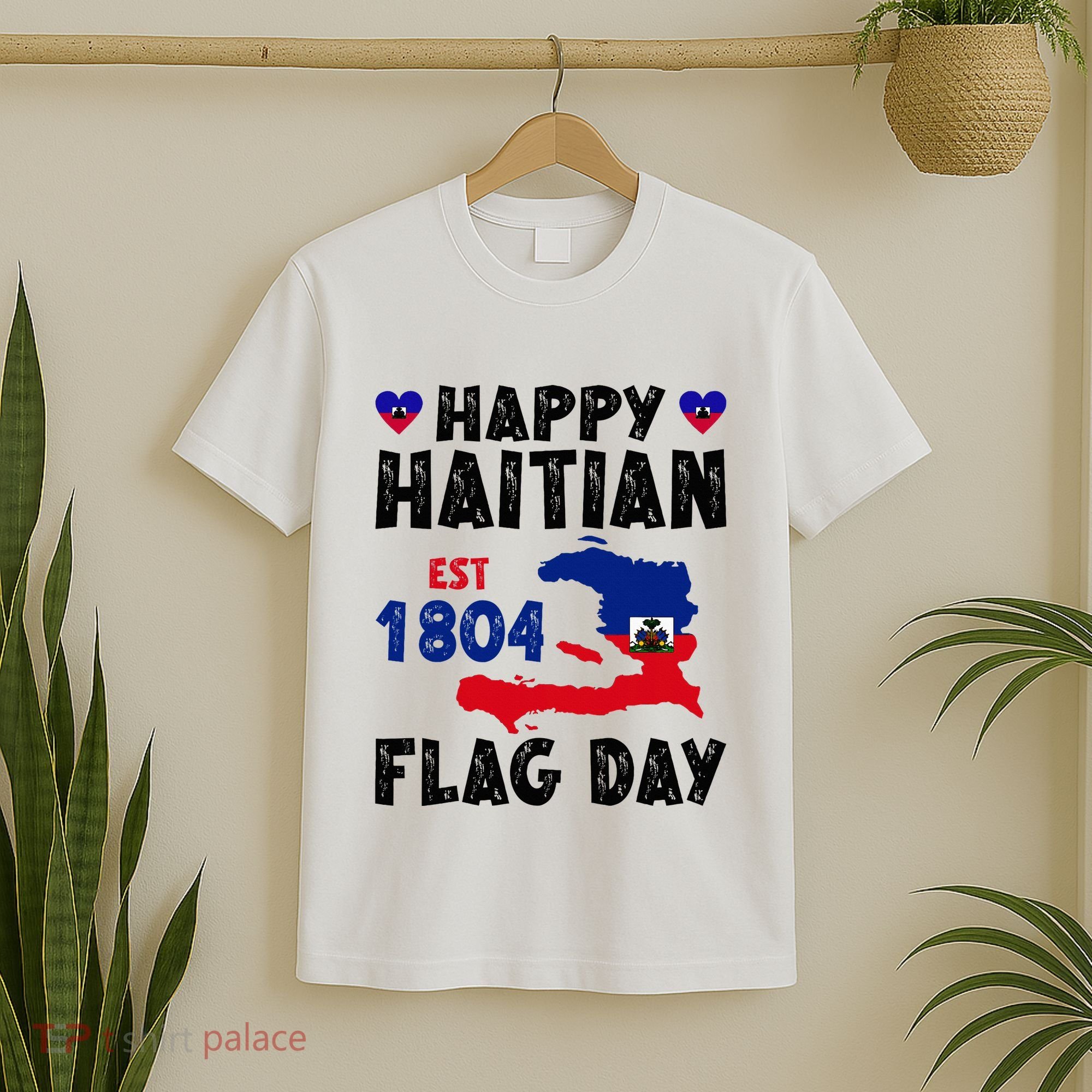 Haiti Flag Day Haitian Map Flag Celebration T-Shirt