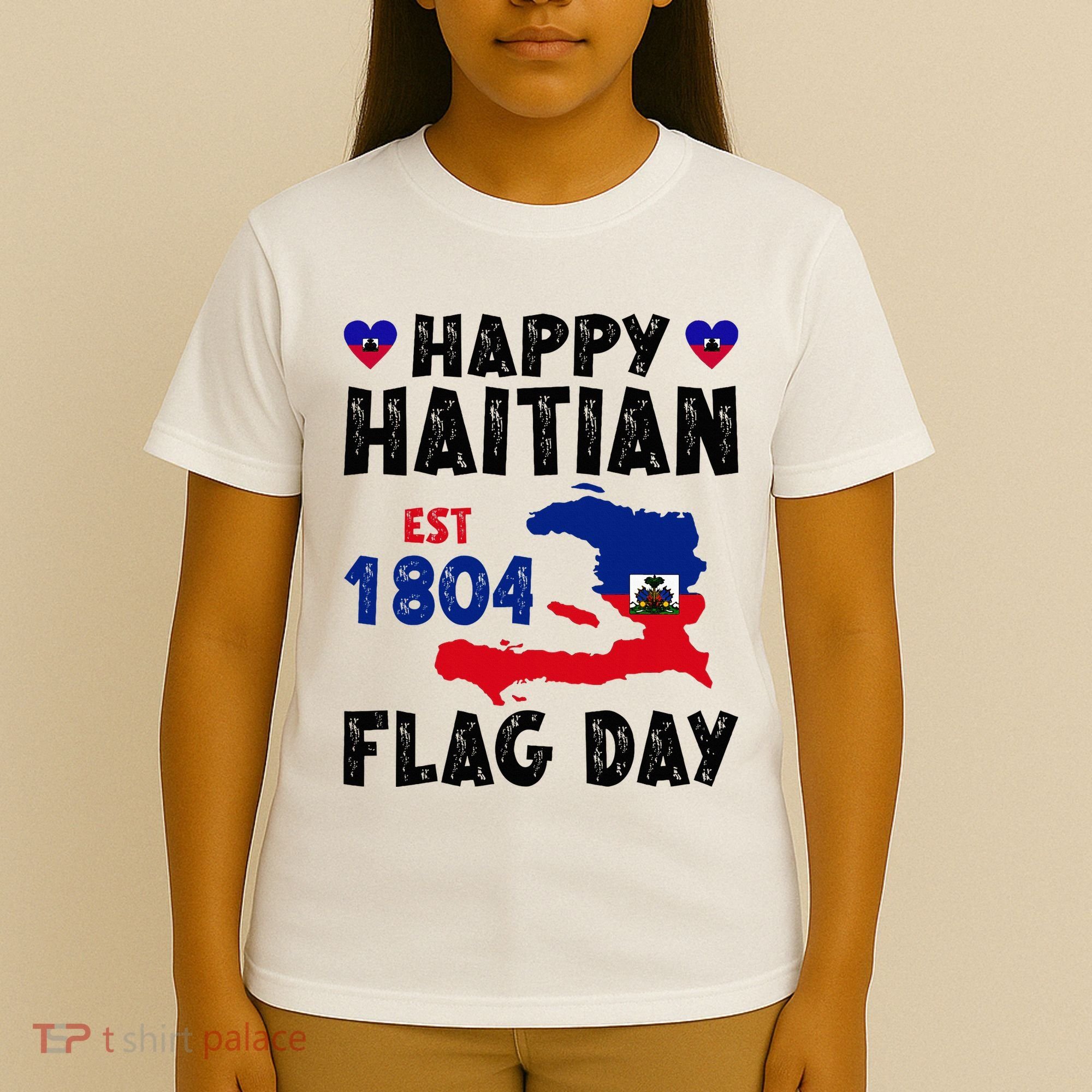 Haiti Flag Day Haitian Map Flag Celebration T-Shirt