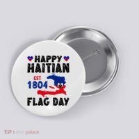 Haiti Flag Day Haitian Map Flag Celebration Button thumb 0