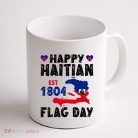 Haiti Flag Day Haitian Map Flag Celebration Coffee Mug thumb 1
