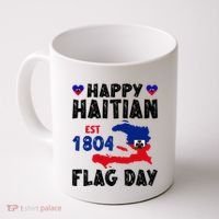 Haiti Flag Day Haitian Map Flag Celebration Coffee Mug thumb 0