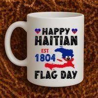 Haiti Flag Day Haitian Map Flag Celebration Coffee Mug thumb 2