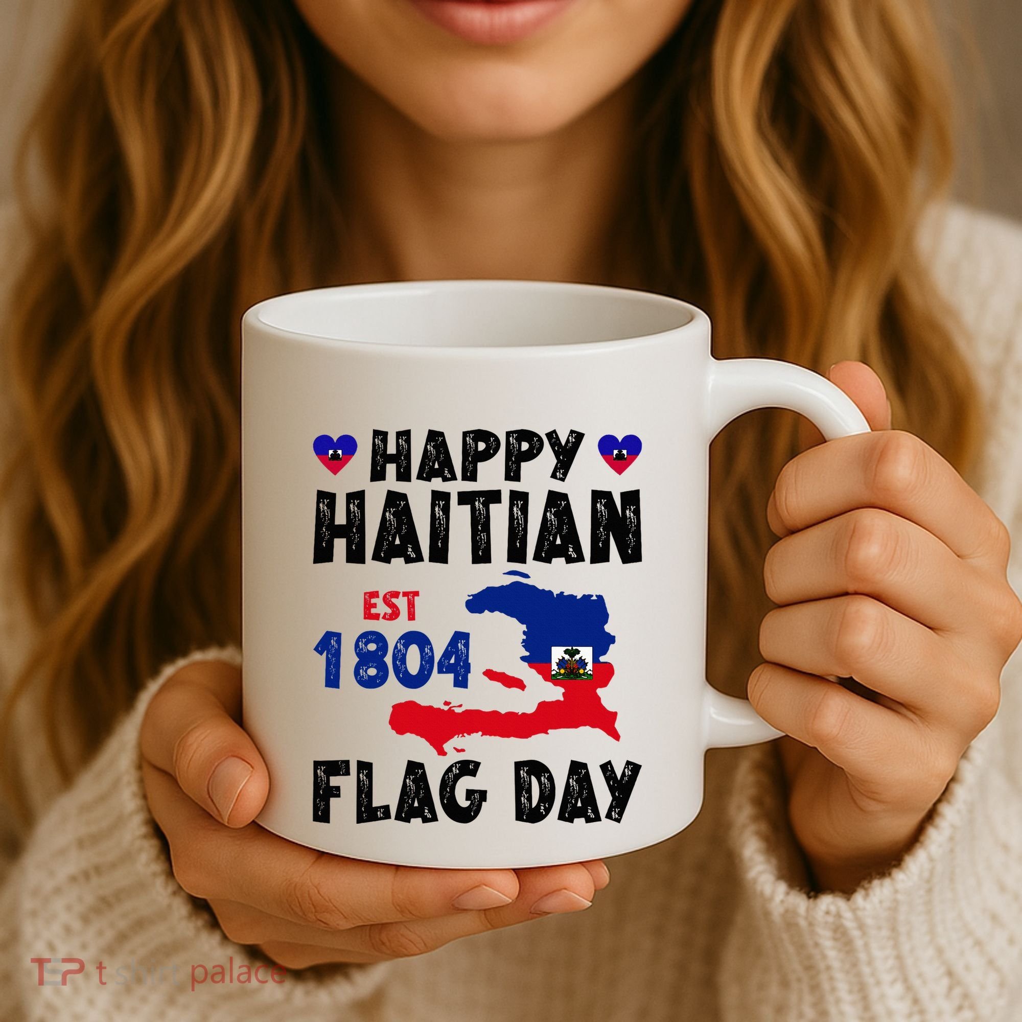 Haiti Flag Day Haitian Map Flag Celebration Coffee Mug