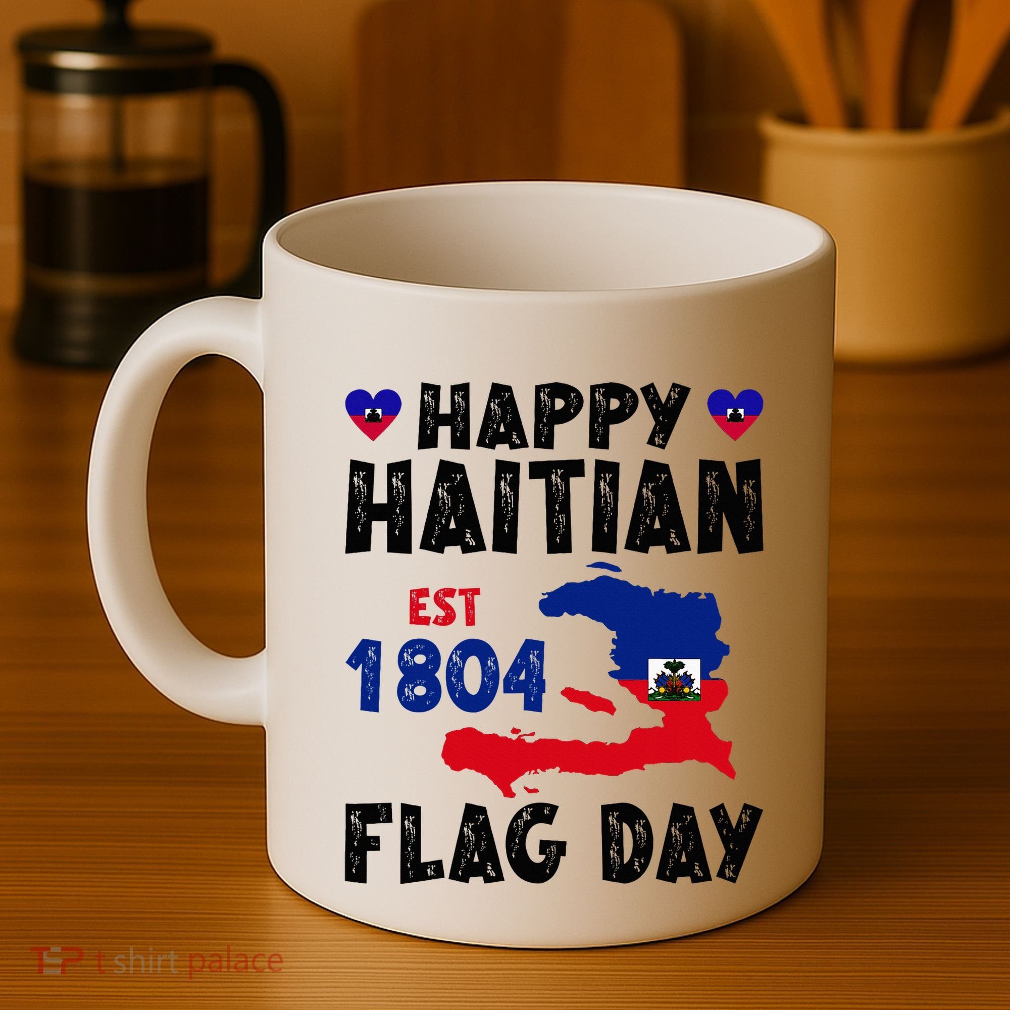 Haiti Flag Day Haitian Map Flag Celebration Coffee Mug