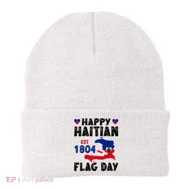 Haiti Flag Day Haitian Map Flag Celebration Beanie