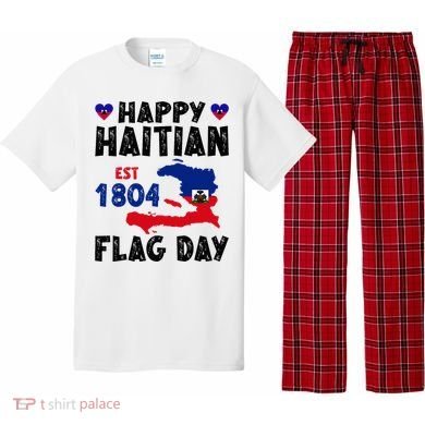Haiti Flag Day Haitian Map Flag Celebration Pajama Set