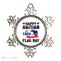 Haiti Flag Day Haitian Map Flag Celebration Ornament thumb 0