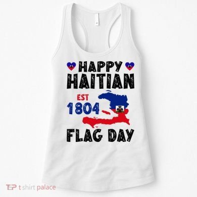 Haiti Flag Day Haitian Map Flag Celebration Women's Tank Top