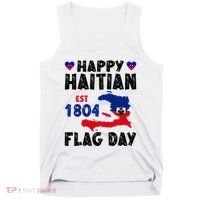 Haiti Flag Day Haitian Map Flag Celebration Tank Top thumb 0
