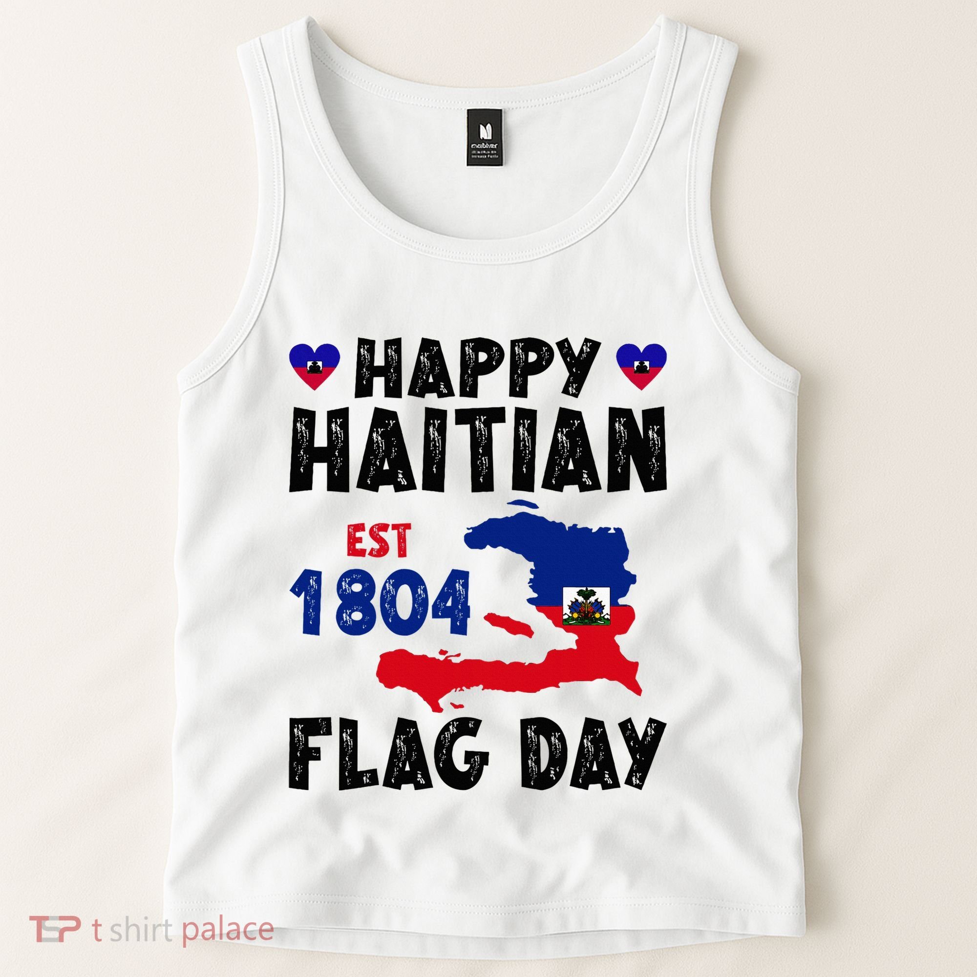 Haiti Flag Day Haitian Map Flag Celebration Tank Top