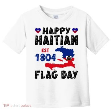 Haiti Flag Day Haitian Map Flag Celebration Toddler T-Shirt
