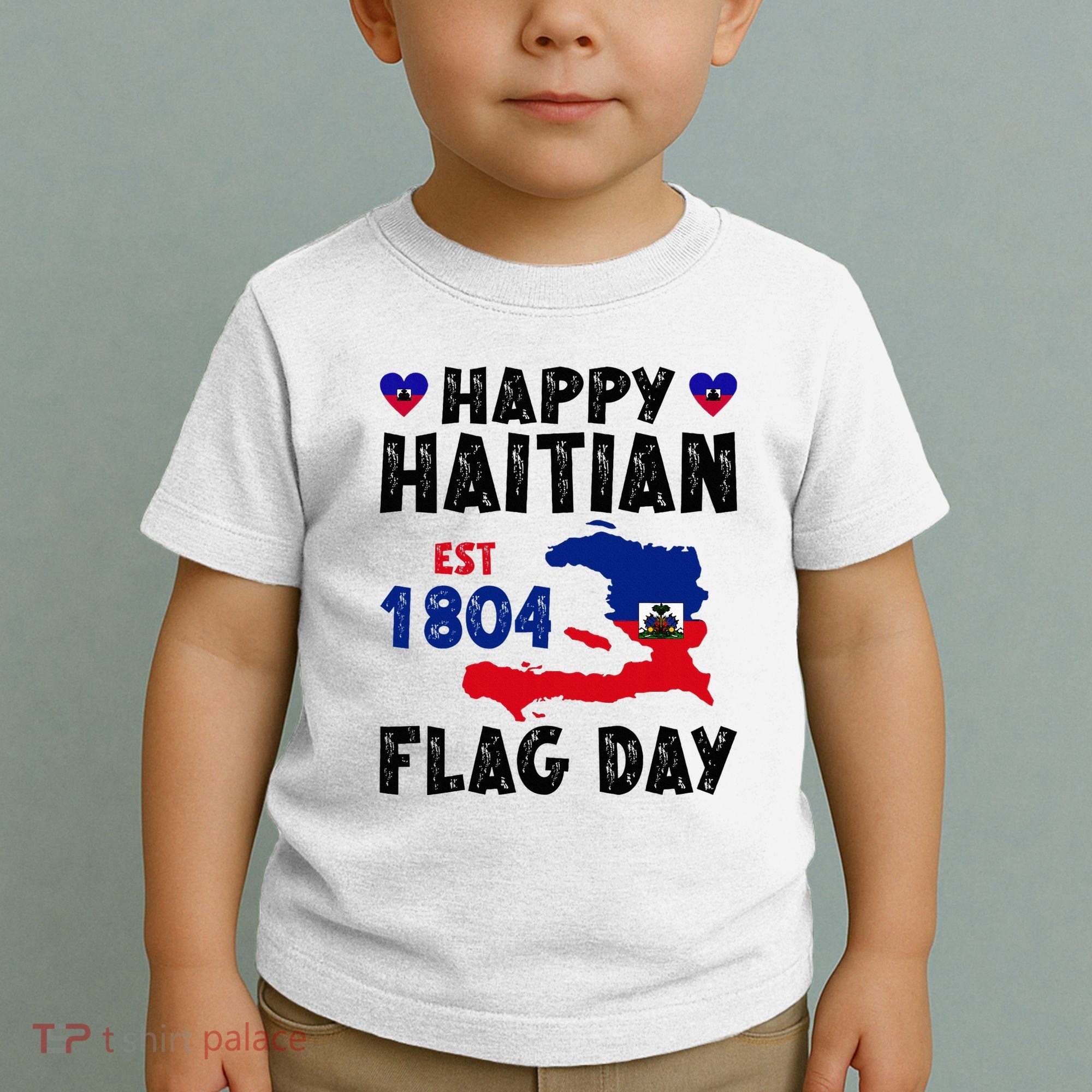 Haiti Flag Day Haitian Map Flag Celebration Toddler T-Shirt