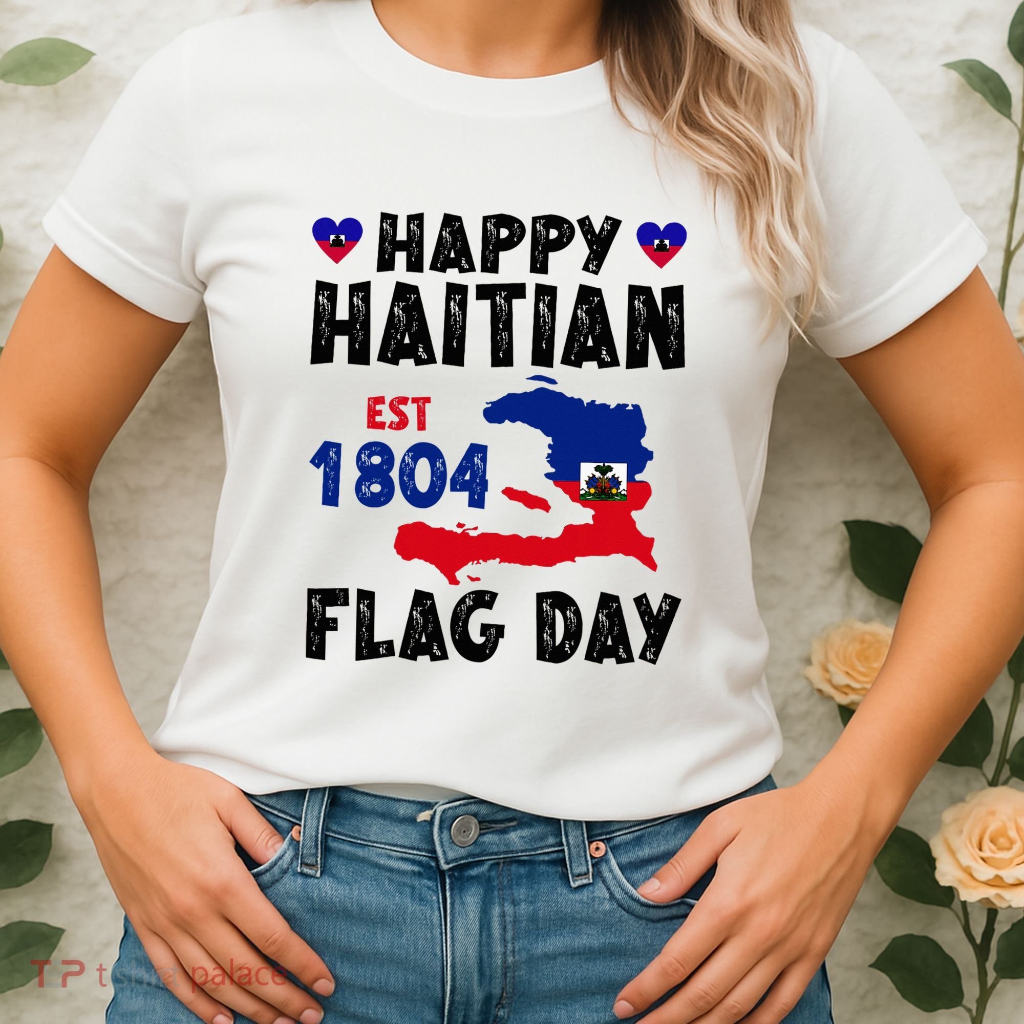 Haiti Flag Day Haitian Map Flag Celebration Women's T-Shirt