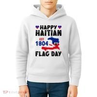 Haiti Flag Day Haitian Map Flag Celebration Kids Hoodie thumb 4