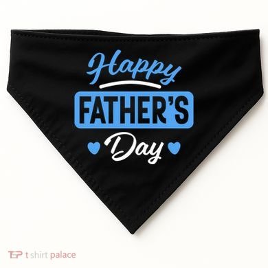 Happy Father's Day Gift USA-Made Doggie Bandana