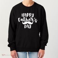 Happy Father's Day Mustache Women's Sweatshirt thumb 0
