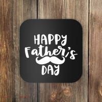Happy Father's Day Mustache Coaster thumb 0