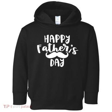 Happy Father's Day Mustache Toddler Hoodie