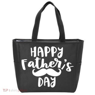 Happy Father's Day Mustache Tote Bag