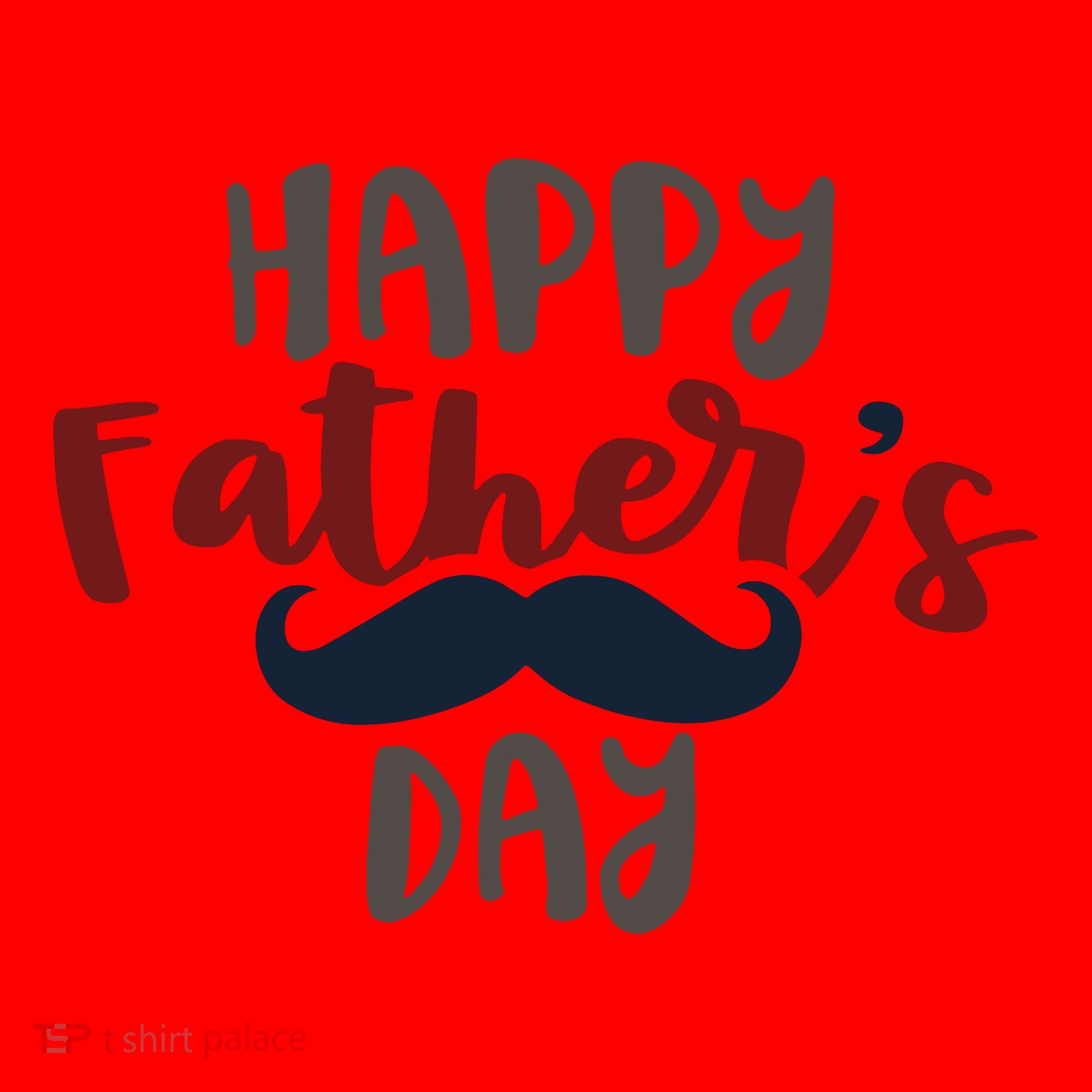 Happy Father's Day Mustache Santa Hat