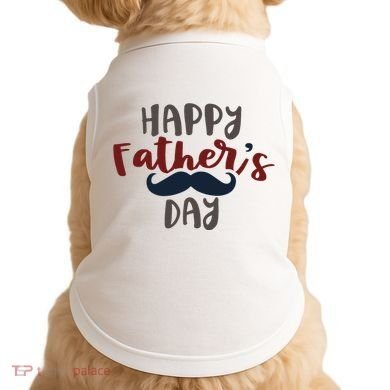 Happy Father's Day Mustache Doggie Tank