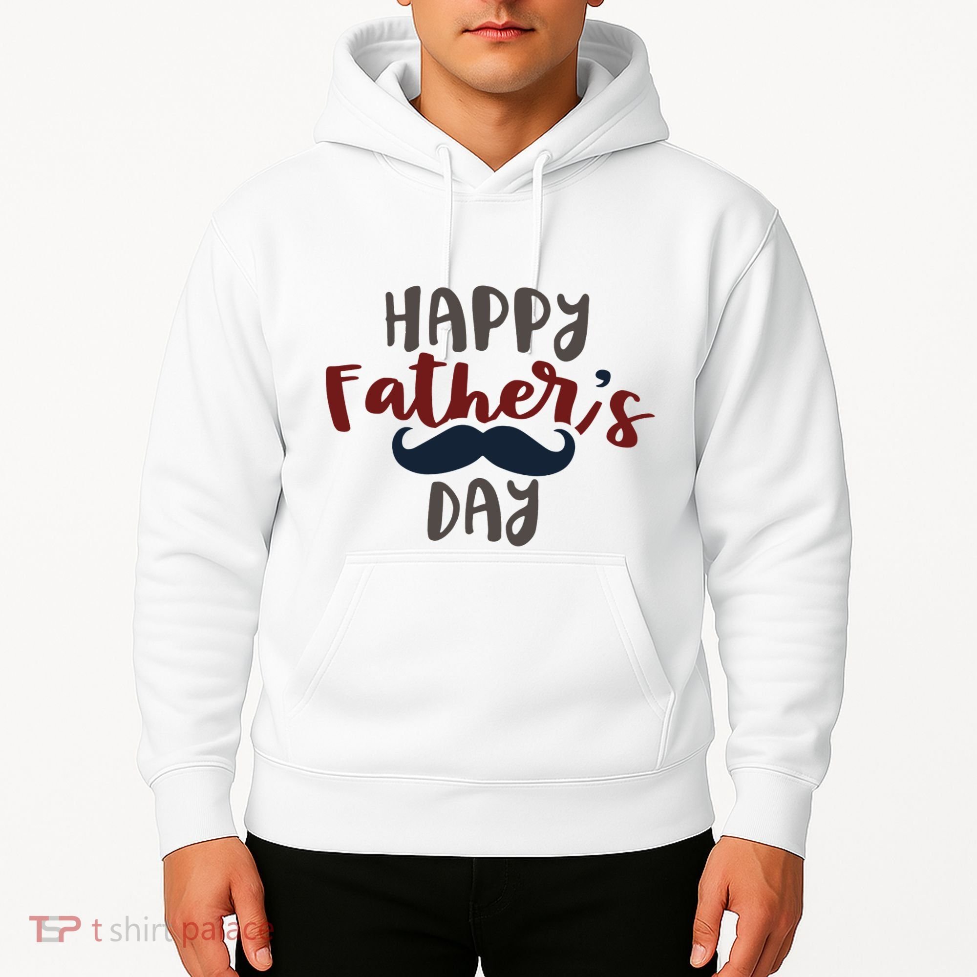 Happy Father's Day Mustache Hoodie
