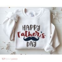 Happy Father's Day Mustache Sweatshirt thumb 2