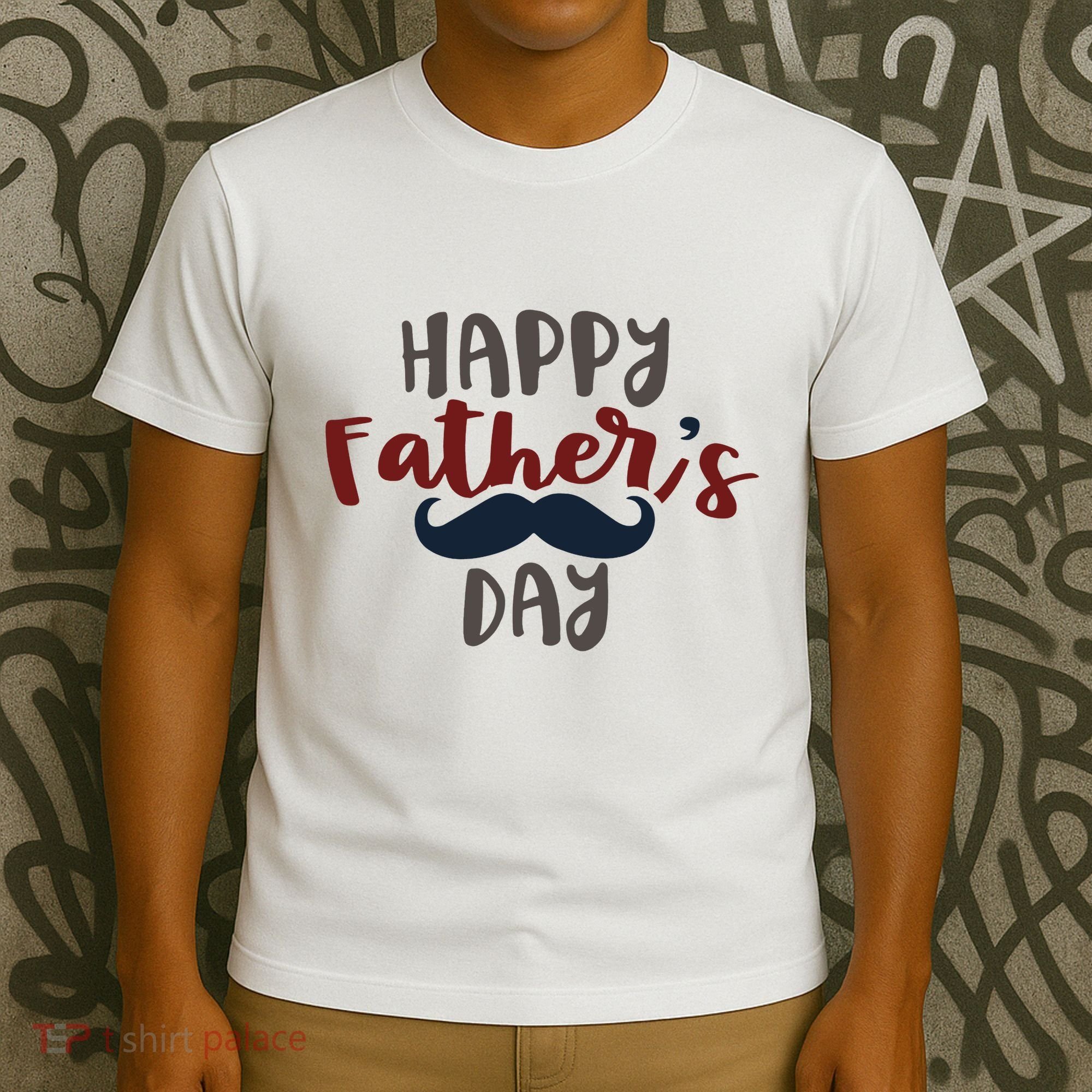 Happy Father's Day Mustache T-Shirt
