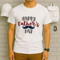 Happy Father's Day Mustache T-Shirt thumb 6