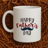 Happy Father's Day Mustache Coffee Mug thumb 2