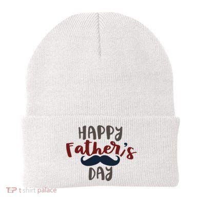 Happy Father's Day Mustache Beanie