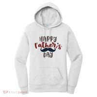 Happy Father's Day Mustache Women's Hoodie thumb 0