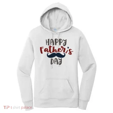 Happy Father's Day Mustache Women's Hoodie