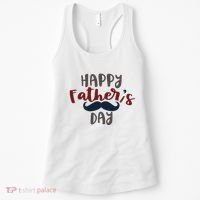 Happy Father's Day Mustache Women's Tank Top thumb 0