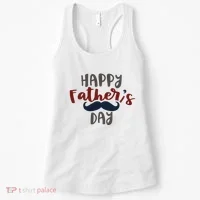 Happy Father's Day Mustache Women's Tank Top thumb 0