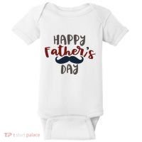 Happy Father's Day Mustache Baby Bodysuit thumb 0