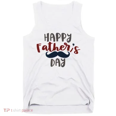 Happy Father's Day Mustache Tank Top